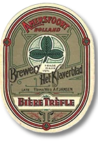Etiket van de Amersfoortse bierbrouwerij Het Klaverblad